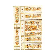 wall decoration green miniature 1:12
