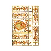 wall decoration green miniature 1:12