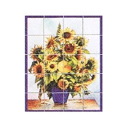 fresco sunflowers miniature 1:12