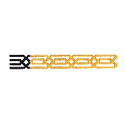 border 3d white-gold miniature 1:12