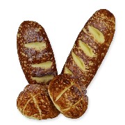 bread x4 mixed miniature 1:12