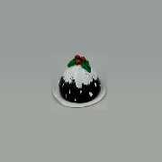 christmas pudding miniature 1:12