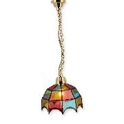 12v hanging lamp clip tiffany miniature 1:12