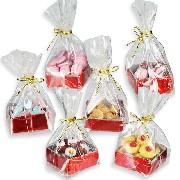 red box with cookies or sweets Miniature 1:12