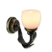 12v wall lamp clip leaf miniature 1:12