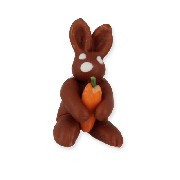 mini cholocate bunny w.carot miniature 1:12