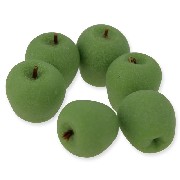 green apple x6 /6 miniature 1:12