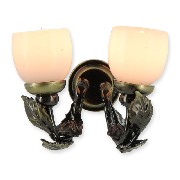 12v wall lamp clip two leafs miniature 1:12