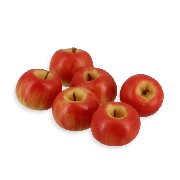 the red/yellow apple x6 /6 miniature 1:12
