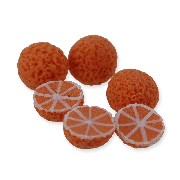 3 full oranges & 3 half /6 miniature 1:12