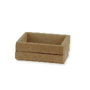 empty wooden box miniature 1:12