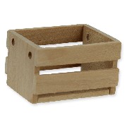 wooden box empty w/o handles miniature 1:12