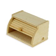 wood bread box miniature 1:12