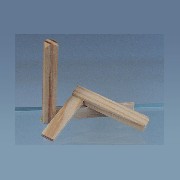 2 wooden squares miniature 1:12