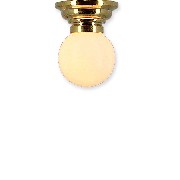 12v ceiling lamp clip globe miniature 1:12