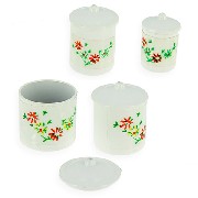 4 cannister white Miniature 1:12