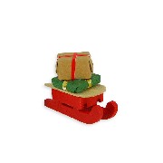 sledge with gift packages (6) miniature 1:12
