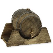 beer barrel with base and peg miniature 1:12