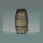 big barrel w/faucet miniature 1:12