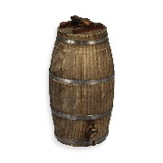 big barrel w/faucet Miniature 1:12