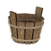 wood tub miniature 1:12