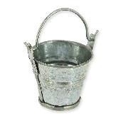 metal bucket 3cm miniature 1:12