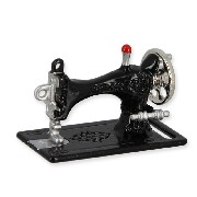 sewing machine black miniature 1:12