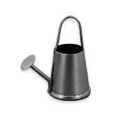 2 watering cans metal miniature 1:12