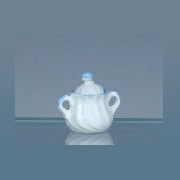 sugar can blue miniature 1:12