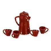 5 red cups miniature 1:12