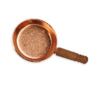 big copper frying pan miniature 1:12