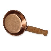 small copper frying pan miniature 1:12