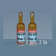 2 yellow bottles miniature 1:12