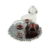 wine set miniature 1:12