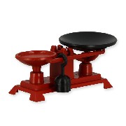 red weight scale miniature 1:12