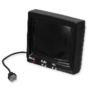 black tv screen miniature 1:12