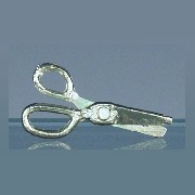 scissors gold miniature 1:12