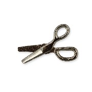 scissors silver (working) miniature 1:12