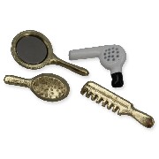 hair set 4 pcs miniature 1:12