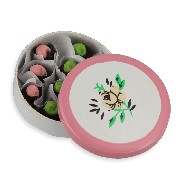 chocolate box, round miniature 1:12