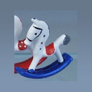 blue horse miniature 1:12