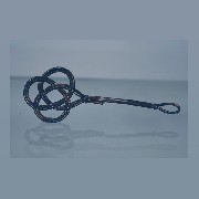 carpet beater brown miniature 1:12