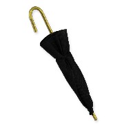 black umbrella (closed) miniature 1:12