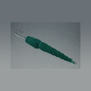 green umbrella (closed) miniature 1:12