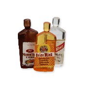 3 rhum bottles ass. miniature 1:12