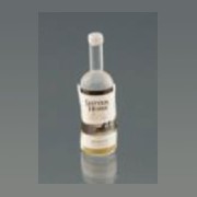 2 white wine bottle french label miniature 1:12