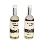 2 white wine bottle french label Miniature 1:12