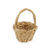 round apple basket 3 cm miniature 1:12
