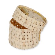 straw round basket miniature 1:12
