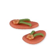 pink flip-flops miniature 1:12
